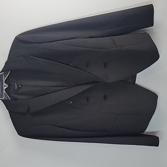 Ann Taylor gray ponte  double breasted blazer - Picture 1 of 7